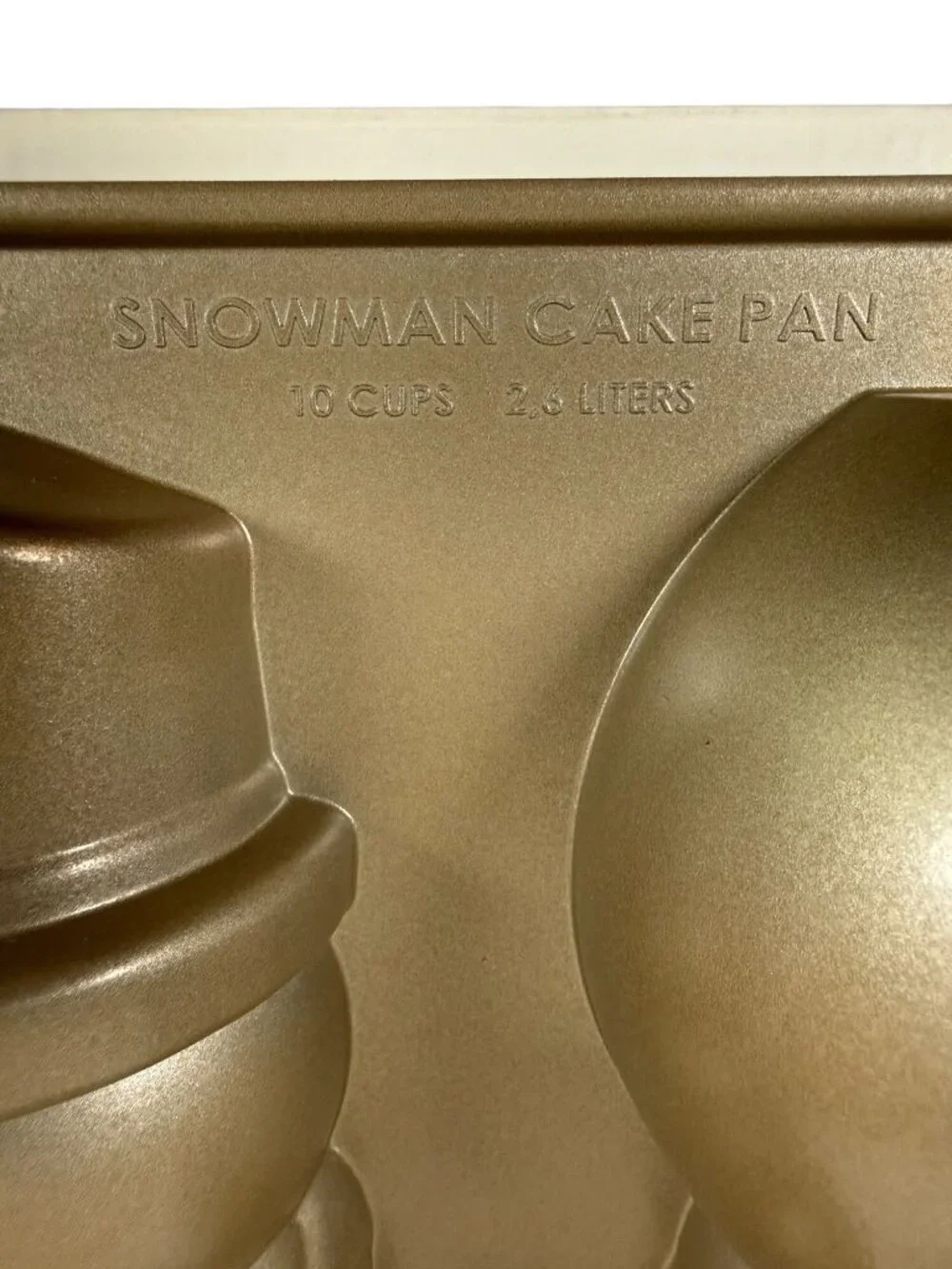 Williams Sonoma Nordic Ware Snowman Cake Pan Aluminum Mold Christmas Holiday